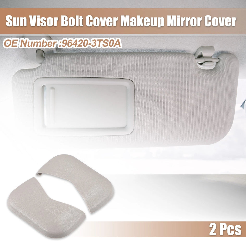 2X Sun Visor Bolt Cover Makeup Mirror for Nissan Maxima (2016–2020)
