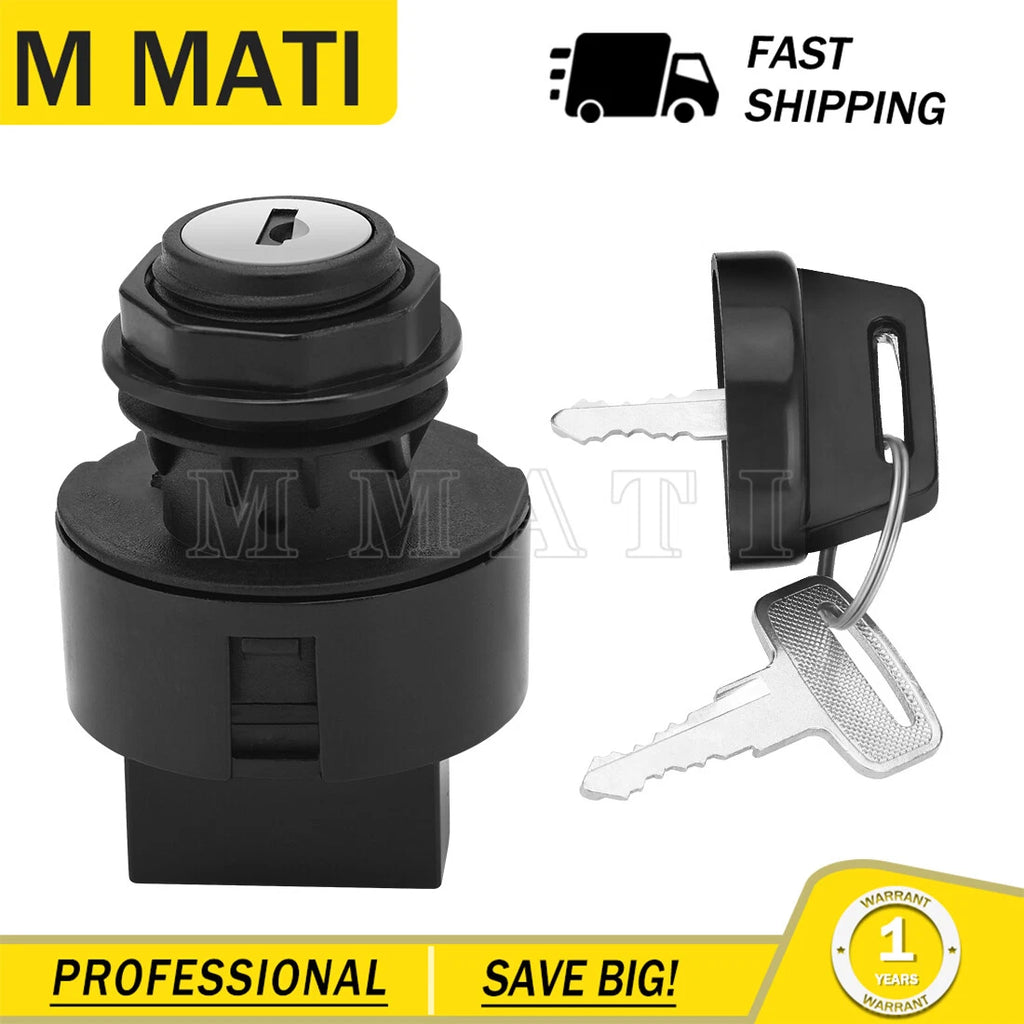 Ignition Key Switch w/ 2 Keys 3-Position 4 Pin for Can-Am Outlander (2003–2023)