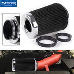 Universal Clamp On Cone Air Intake Filter 9" Tall 3" 3.5" 4" Inlet
