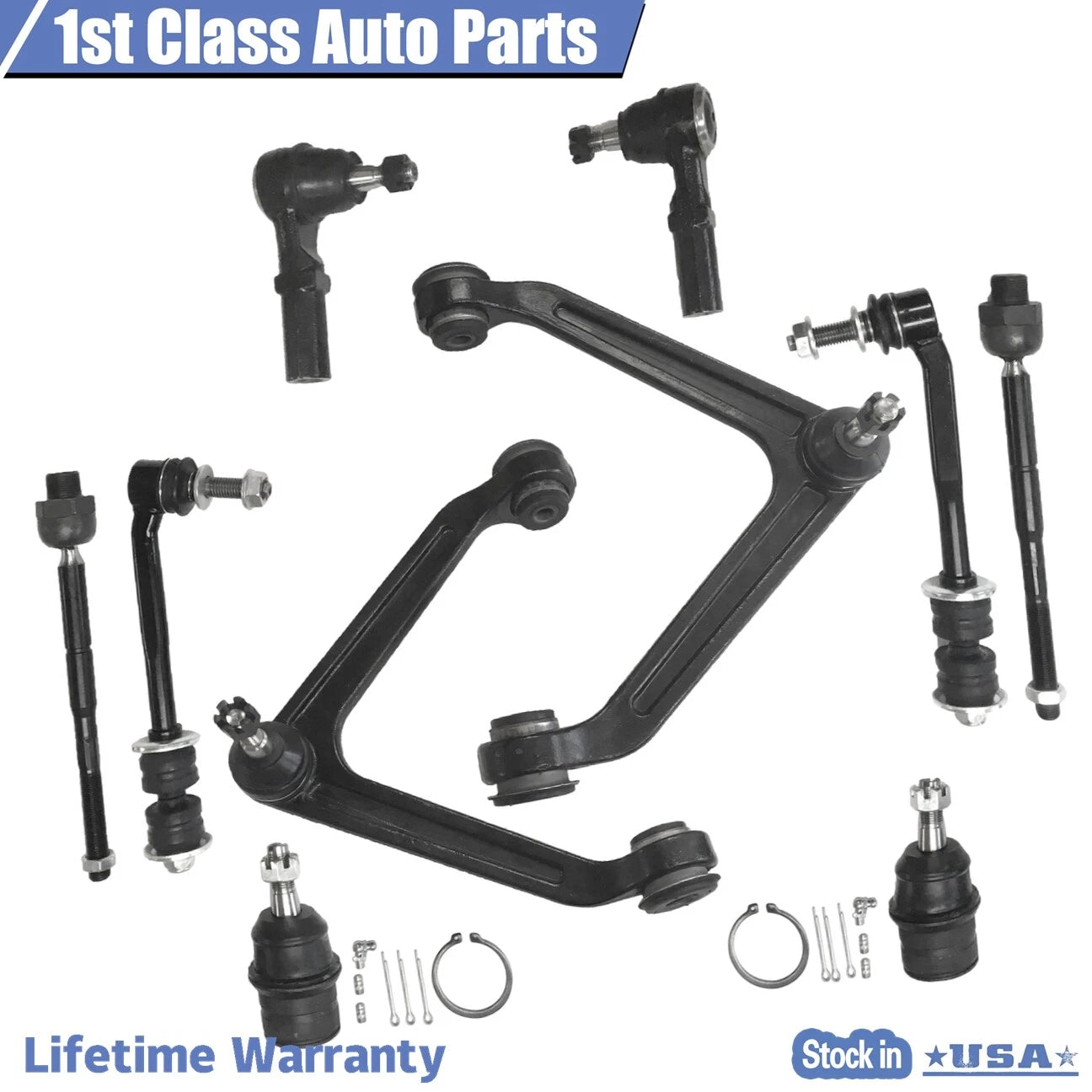 Set of 2 Front Suspension Control Arm Ball Joints for Dodge Durango Aspen (2004–2009)