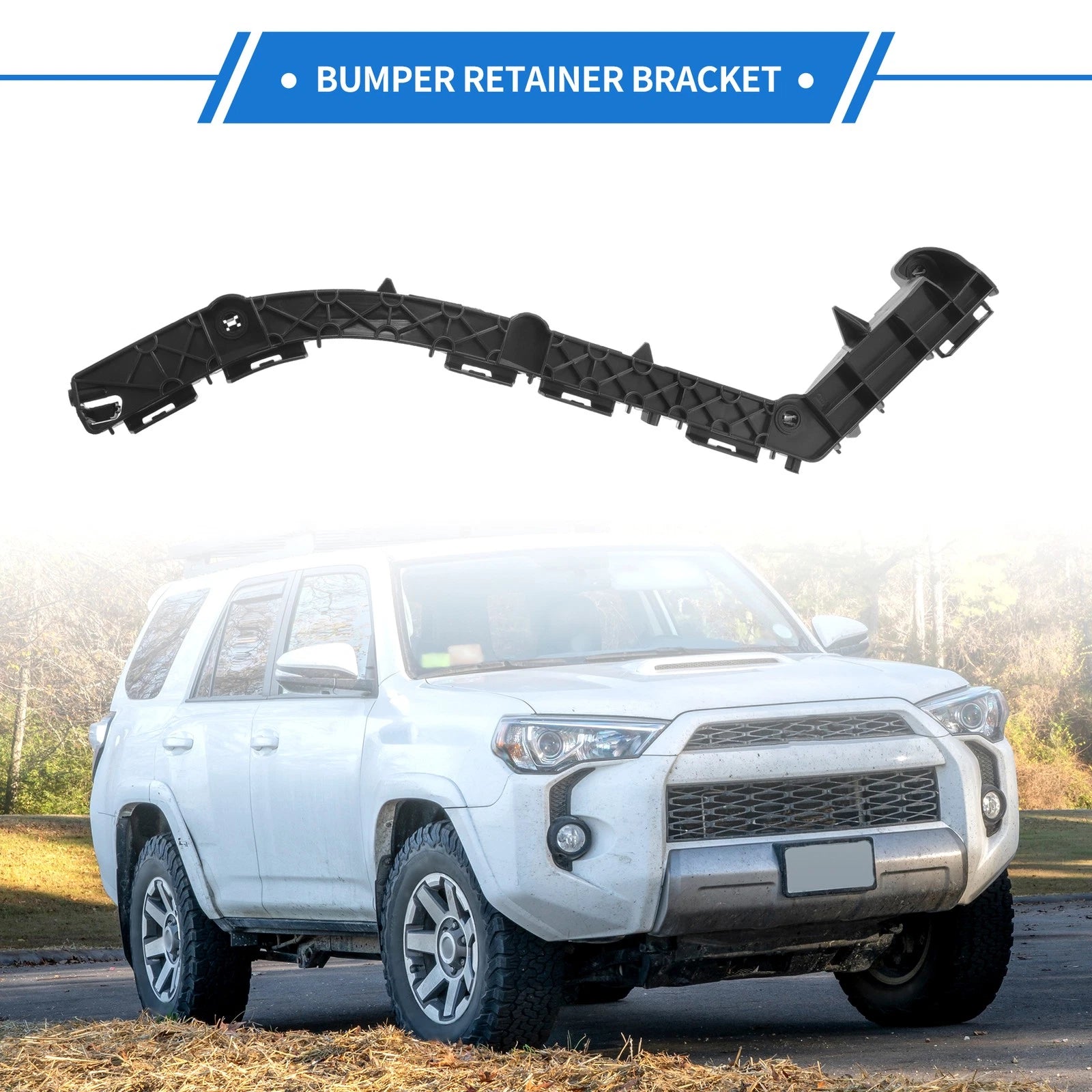 Right Rear Bumper Retainer Bracket No. 5215560080 for Toyota Land Cruiser Prado (2018–2023)