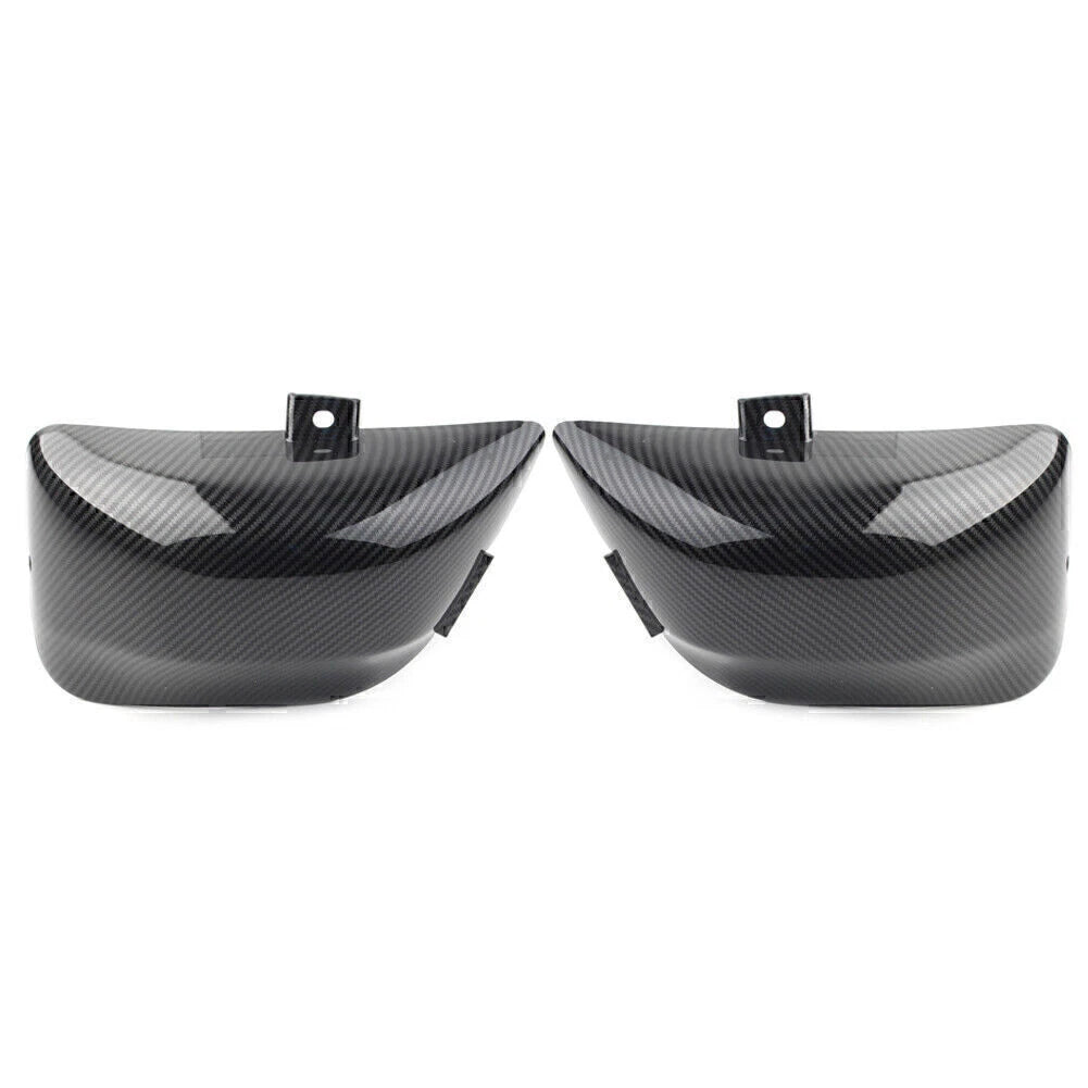 2X Carbon Fiber ABS Fairing Side Battery Cover for Yamaha Virago 400 500 (1986–1999)