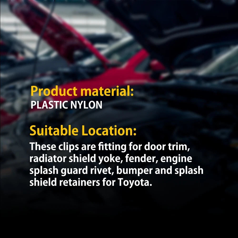 Fender Trim Clips Fastener Kit for Toyota RAV4 (2019-2023)