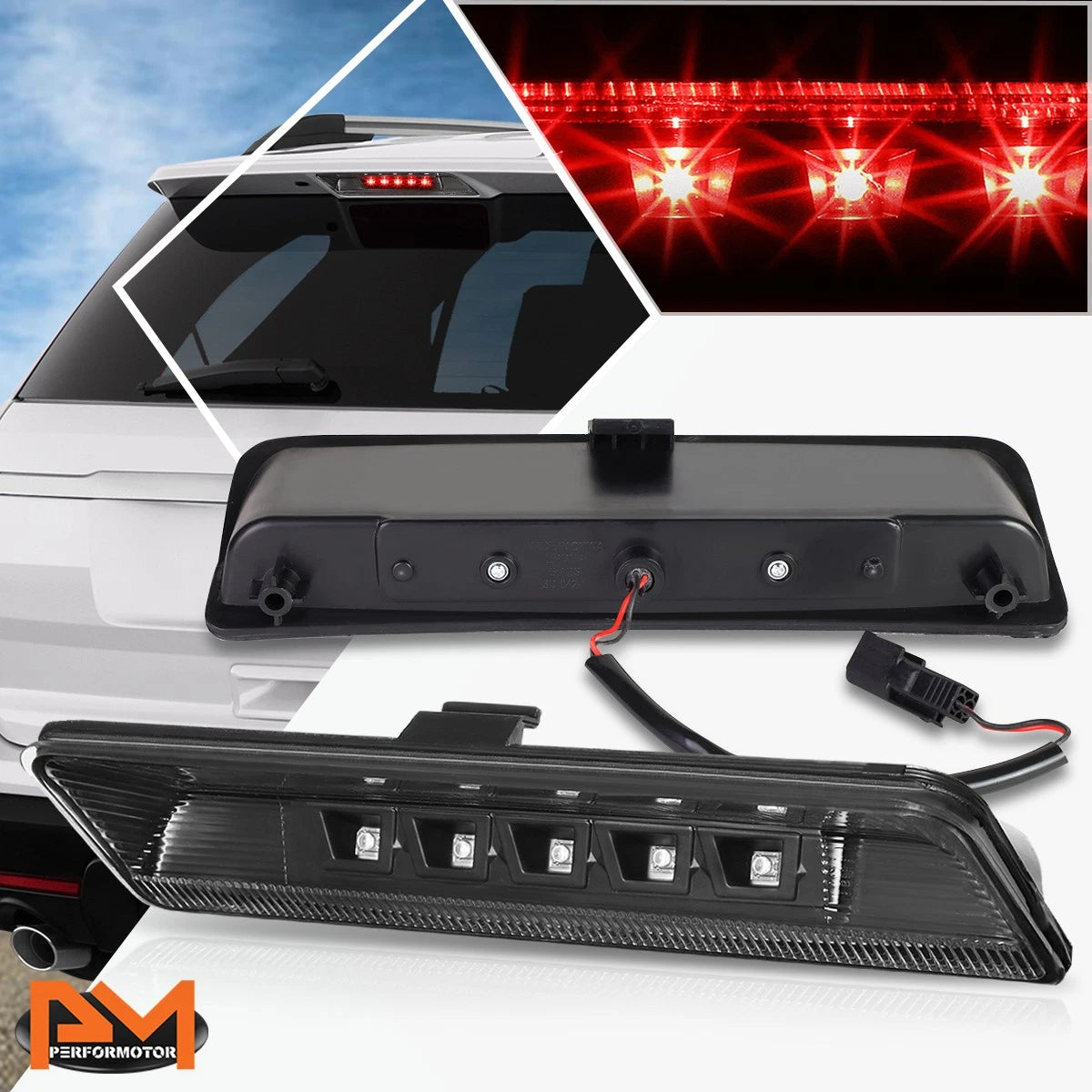 Full LED Third Tail Brake Light for Ford Explorer (2011–2015)