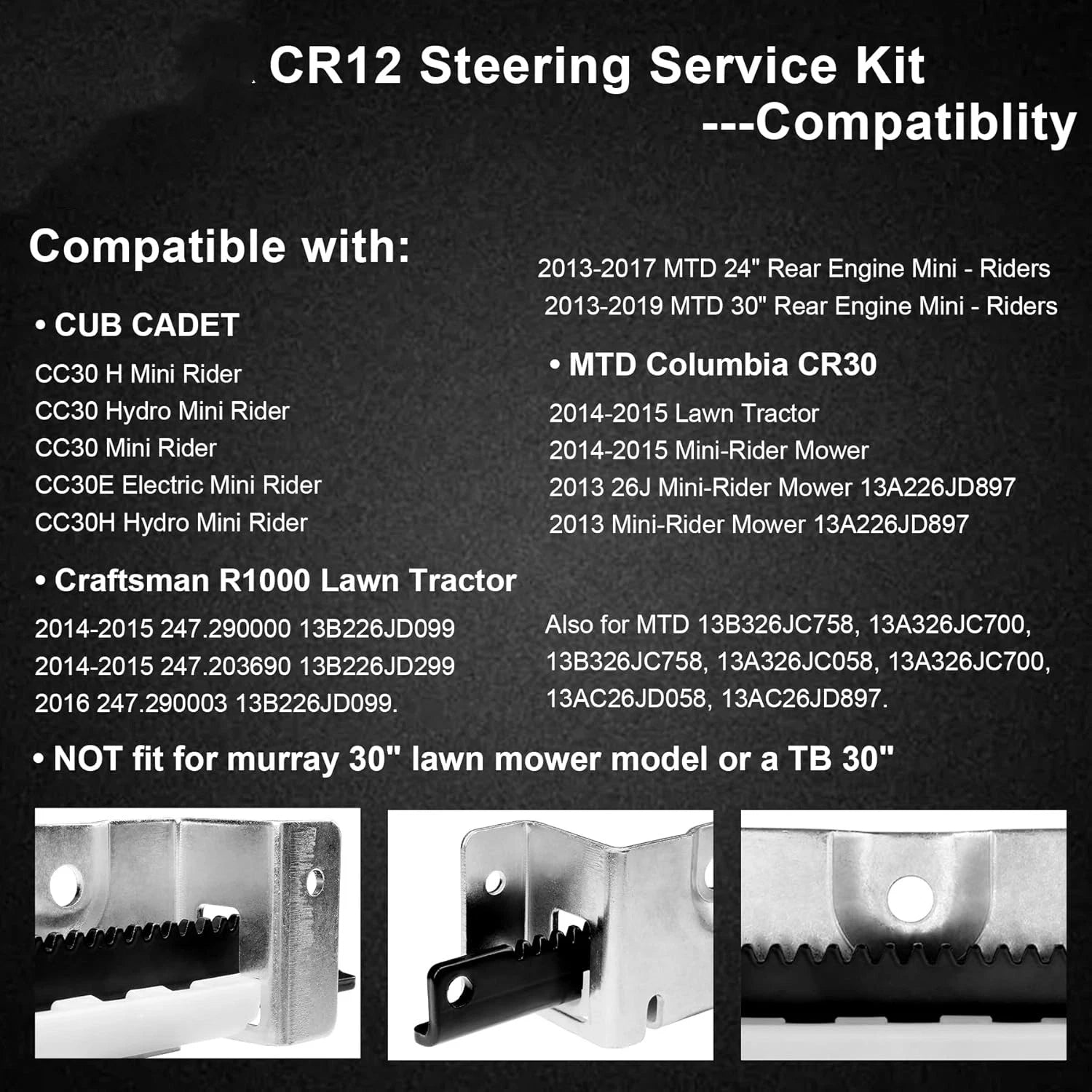 Steering Service Kit for Cub Cadet CC30