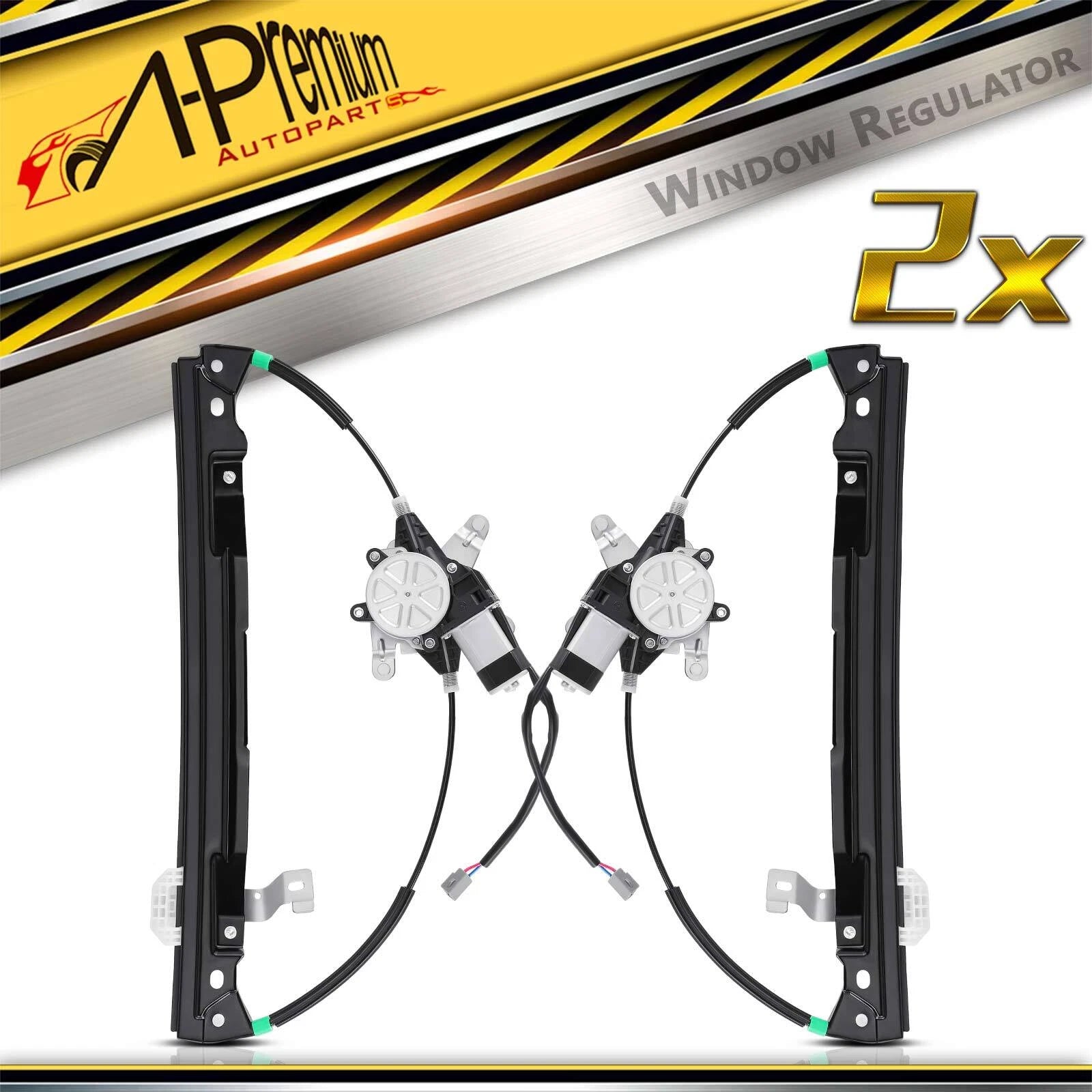2Pcs Rear Window Regulators with Motor for Ford Explorer Mountaineer (1991–2001)