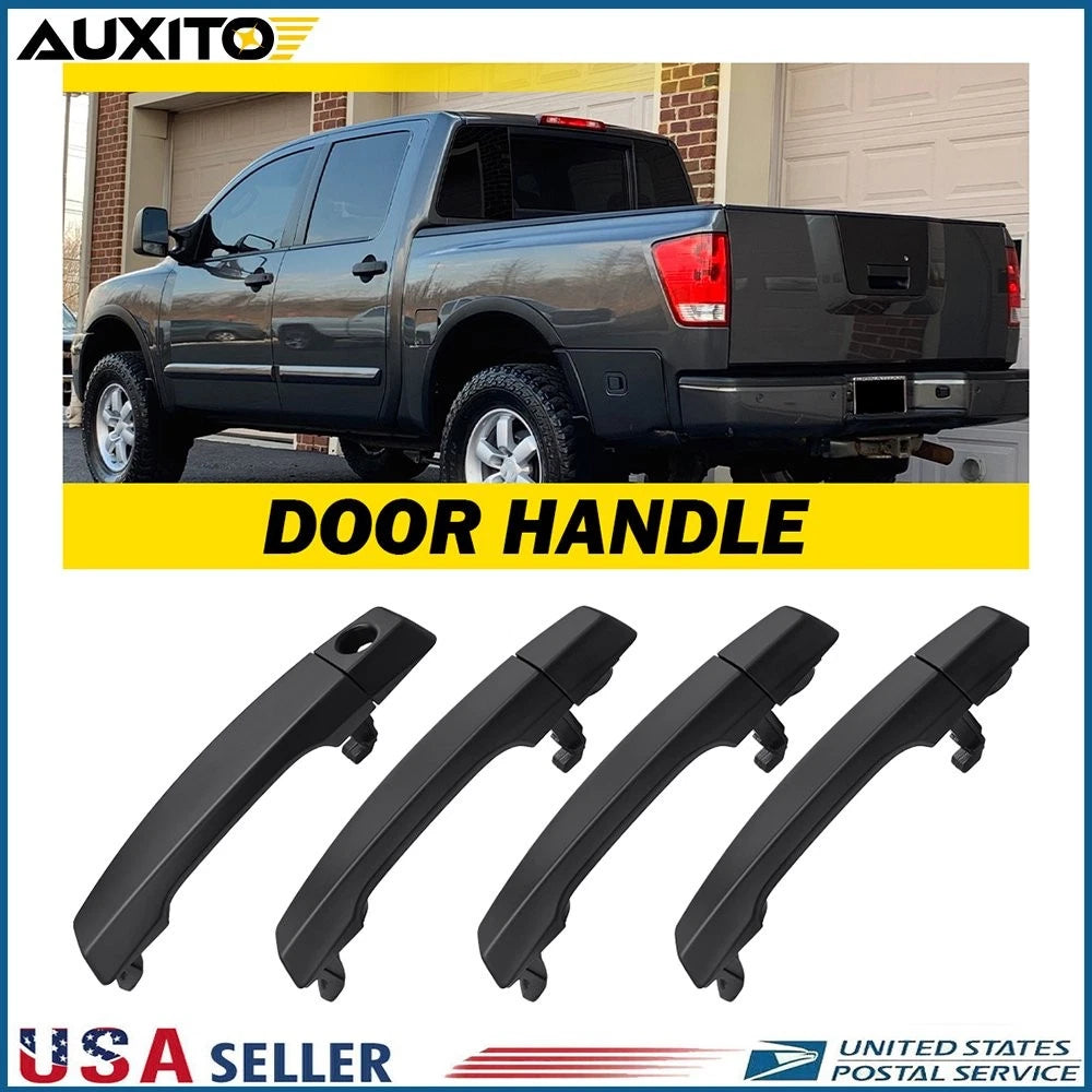 4X Door Handle for Nissan Titan/Armada (2004–2015) Black