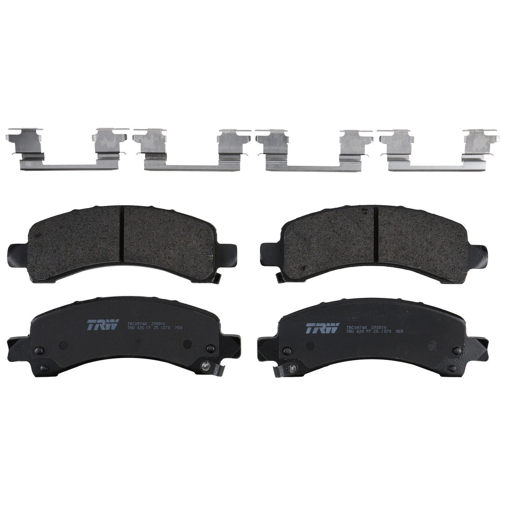 Rear Brake Kit 330mm Drilled Disc TRW Pro Ceramic Pad Set for Cadillac Chevy GMC