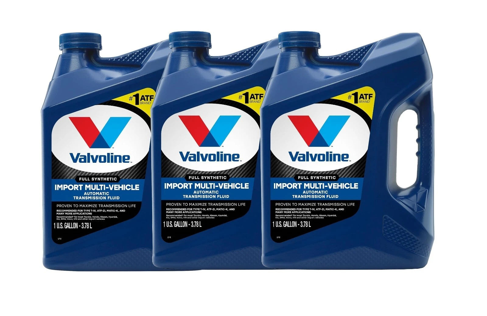3X 1 Gallon Valvoline Import Multi-Vehicle Full Synthetic Trans Fluid
