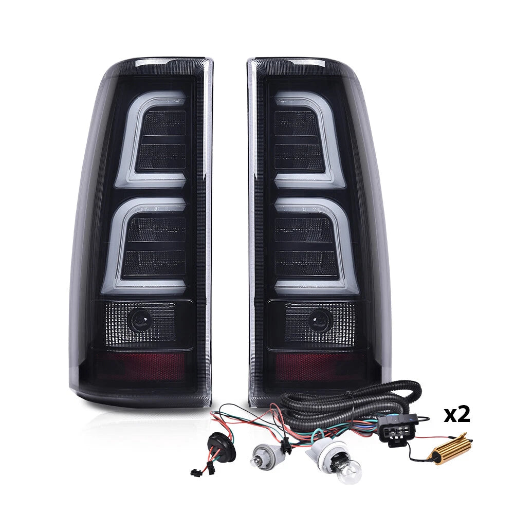 LED Tail Lights for Chevy Silverado GMC Sierra (1999–2006) Black Smoke