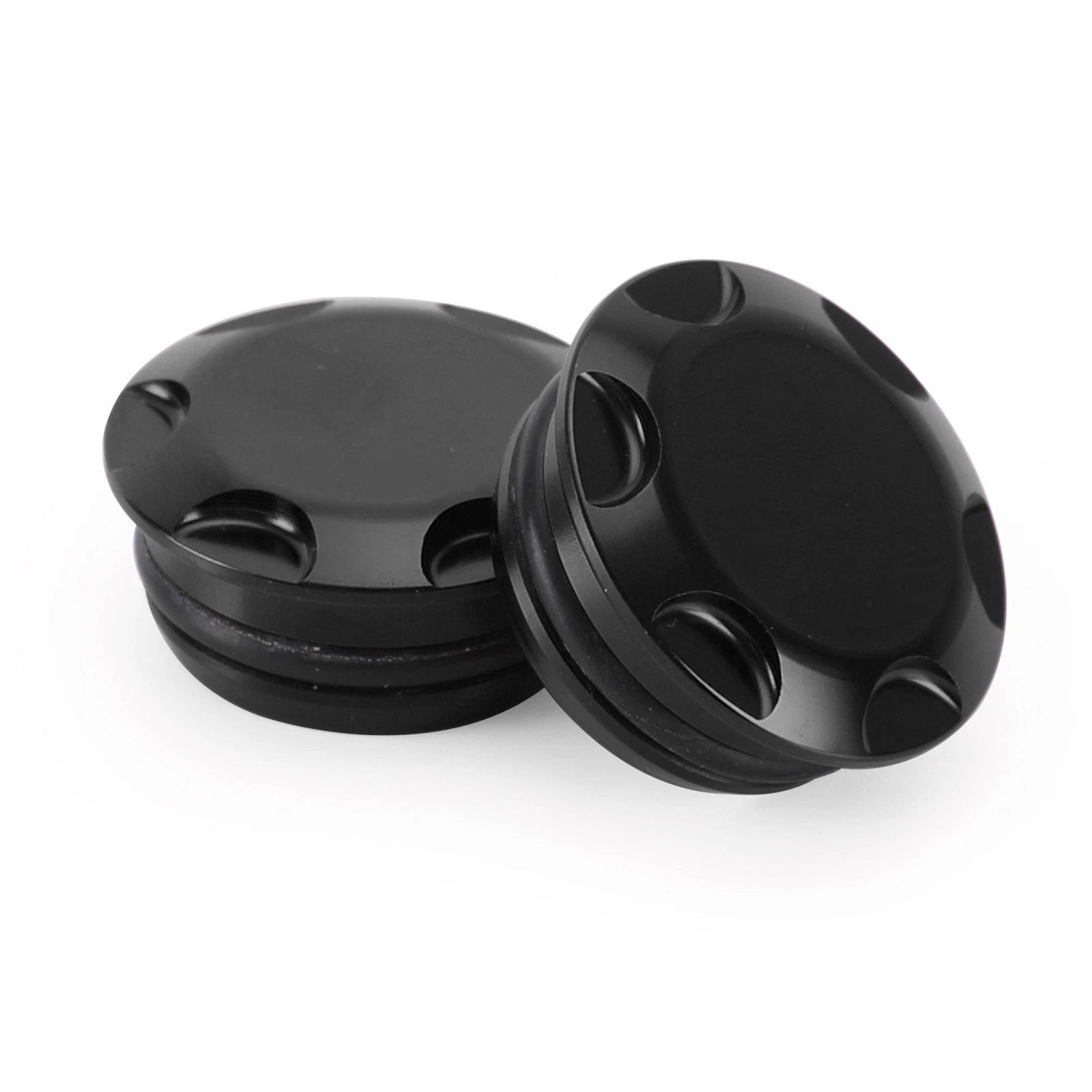 Frame Plugs Inserts Pair Black for Kawasaki Ninja EX 250 400 Z250 Z400 (2018–2022)