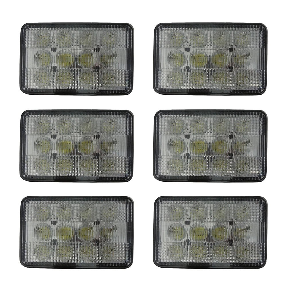 6 LED Work Light Kit for Case IH 2188 2366 2388 (Fits 353657A1)