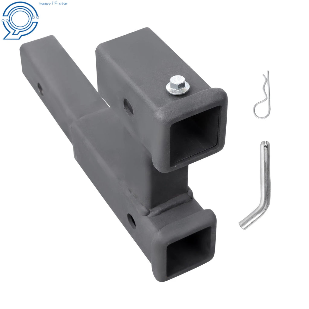 2 Inch Receiver Dual Hitch Adapter for Trucks (5000LB Capacity)