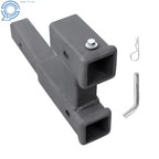 2 Inch Receiver Dual Hitch Adapter for Trucks (5000LB Capacity)