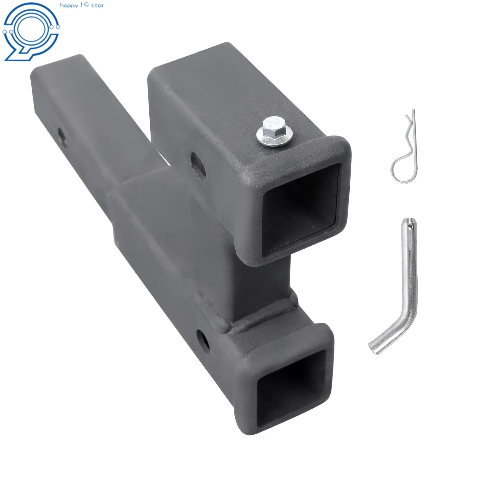 2 Inch Receiver Dual Hitch Adapter for Trucks (5000LB Capacity)