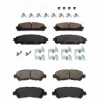 Set of 4 Ceramic Brake Pads for Toyota Highlander (2008–2013)