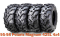 Set of 4 ATV Tires 25x8-12 & 25x11-10 for Polaris Magnum 425L (1995–1998)