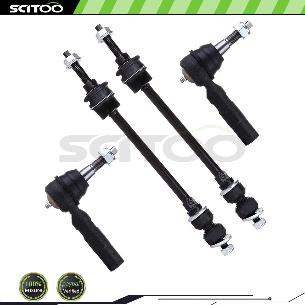 Front Tie Rod End & Sway Bar End Link Suspension Kit for Dodge Ram 1500 (2002–2005)