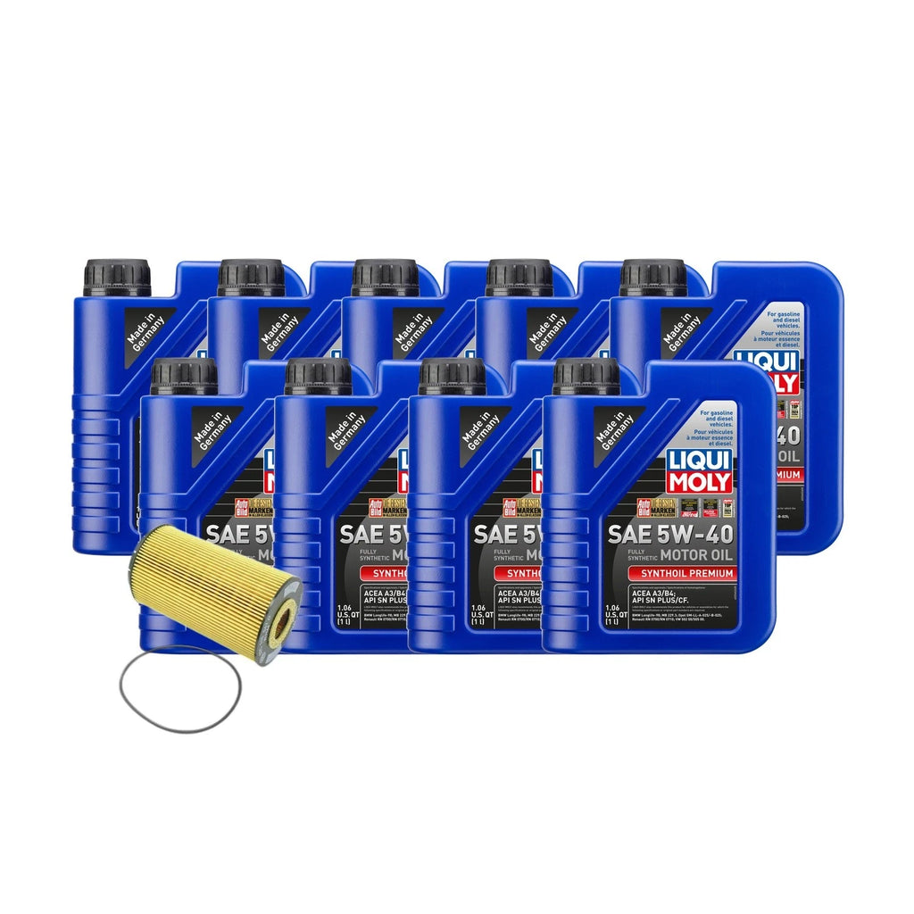 Liqui Moly Synthoil Premium SAE 5W-40 Oil Change Kit for Audi CEUA (9L)