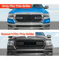 Gloss Black Grille Cover Insert for Dodge Ram 1500 (2019–2023)