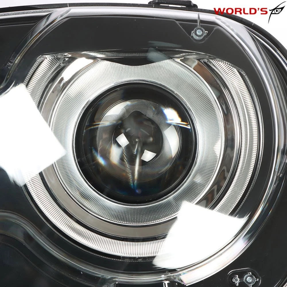 Driver Side Headlight for Dodge Challenger (2015–2018) Black Housing Clear Lens