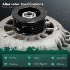Alternator for Cadillac Escalade (1999–2000), Chevrolet Astro (1996–1999)