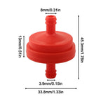 Fuel Filter & Clamp Set for Lawn Mower (Compatible)