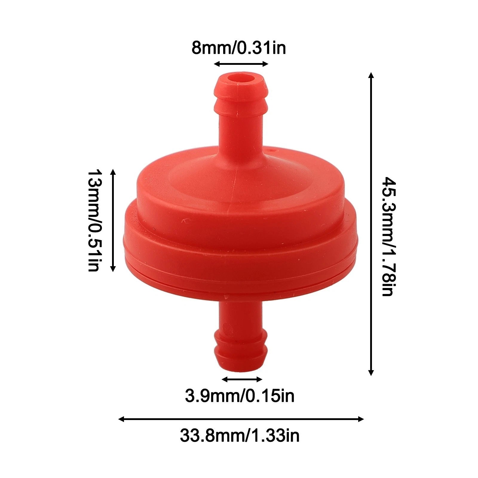 Fuel Filter & Clamp Set for Lawn Mower (Compatible)