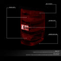 Smoked Lens Tail Brake Lights for Chevy Silverado GMC Sierra (2014–2019)