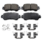 DuraGo Rear Rotors & Akebono ProACT Ceramic Brake Pads Kit for Mazda CX-5 (2013–2021)