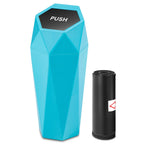 Trash Can 3.5" Sky Blue with Removable Lid for Home Use