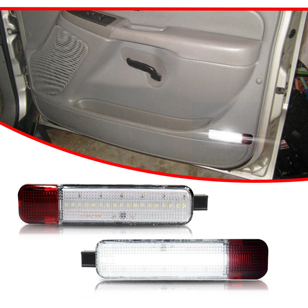 Set of 4 White LED Interior Door Step Panel Bulbs for Hummer H2 (2003–2009)