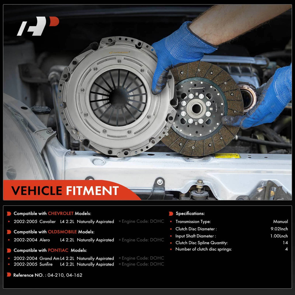 Clutch Kit for Chevrolet Cavalier Pontiac 2002–2005 Manual Transmission
