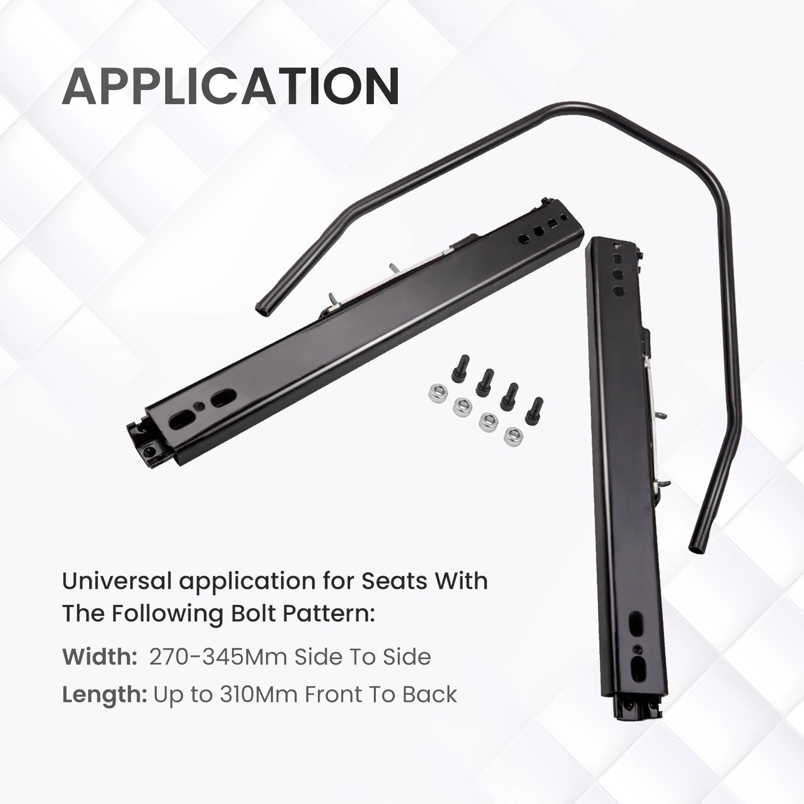 Universal Racing Dual Seat Slider Locking Seat Base Brackets Kit for Universal (2010–2025)