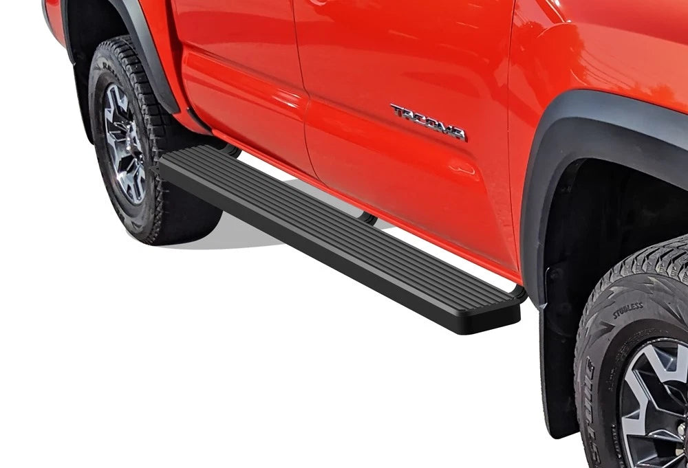 iBoard Running Boards for Toyota Tacoma (2005–2023) 6in Black