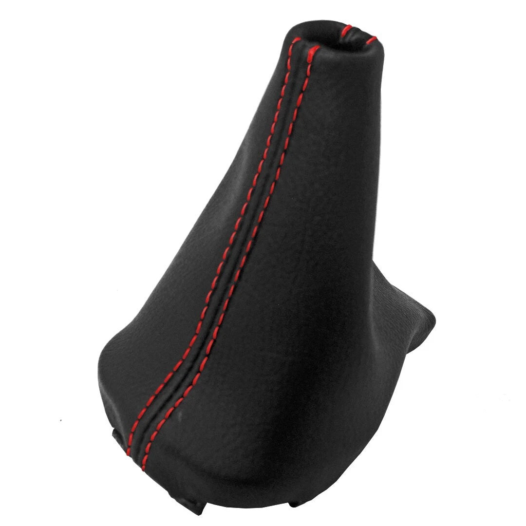 Automatic Shift Boot for Kia Soul (2011–2013) Red Stitch Leather Synthetic