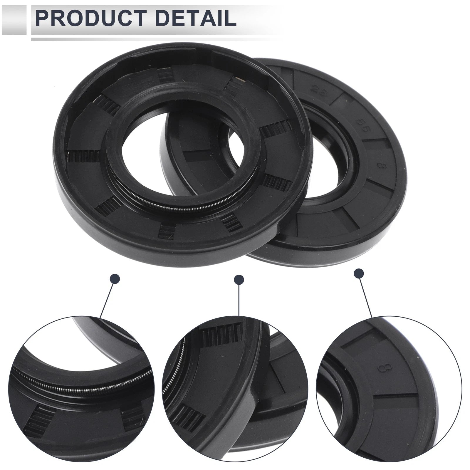 Set of 5 Oil Seal Rotary Shaft Seal TC Ring 28x56x8mm Nitrile Rubber
