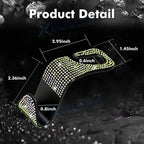 Bling Rhinestone Auto Back Seat Hanger Rear Headrest Hook for Universal Fit (2 Packs)