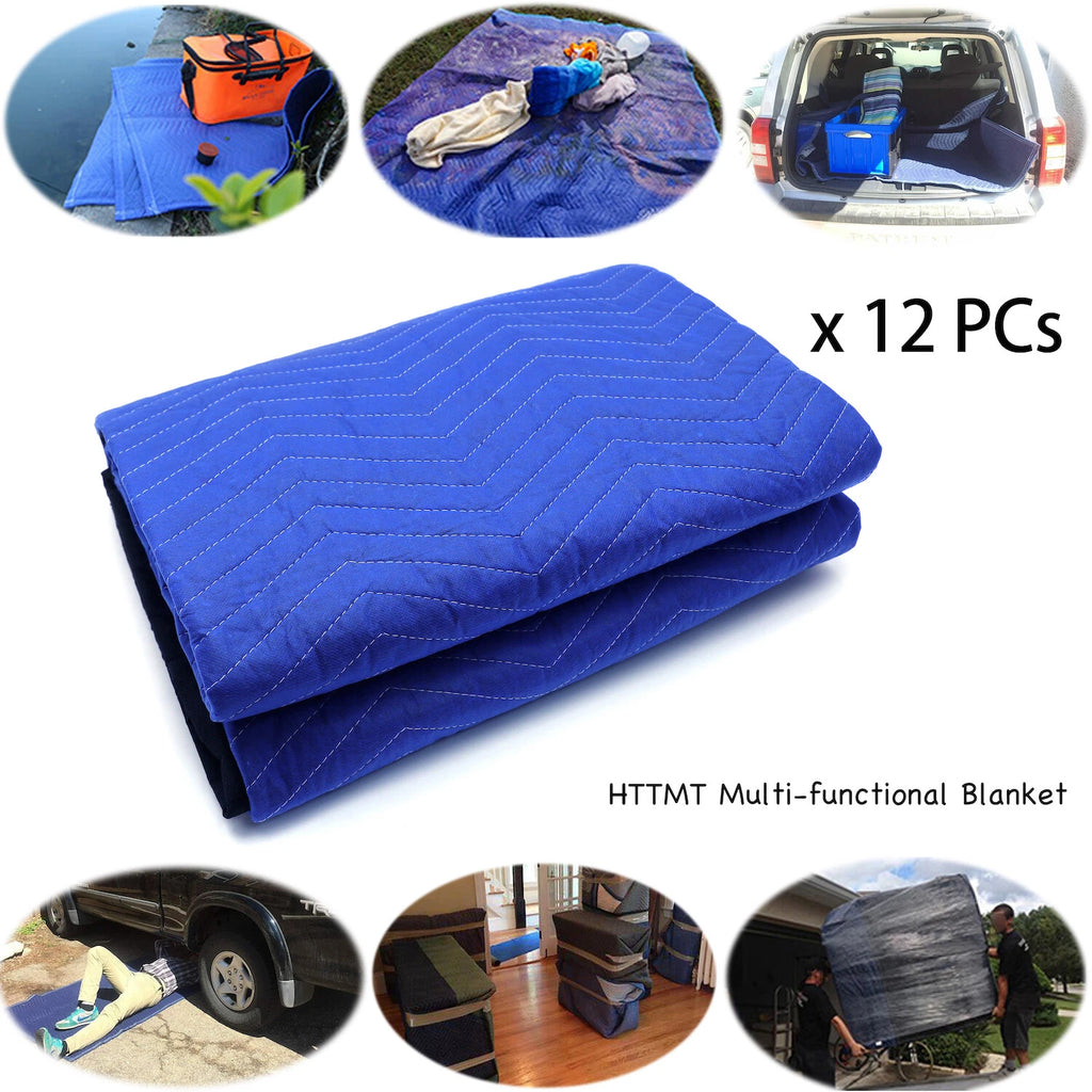 12 Pcs Thick Furniture Moving Packing Blanket for Protection Pads