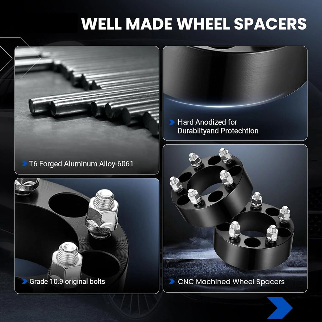 2X 1.5 Inch Wheel Spacers for Ford Mustang Ranger