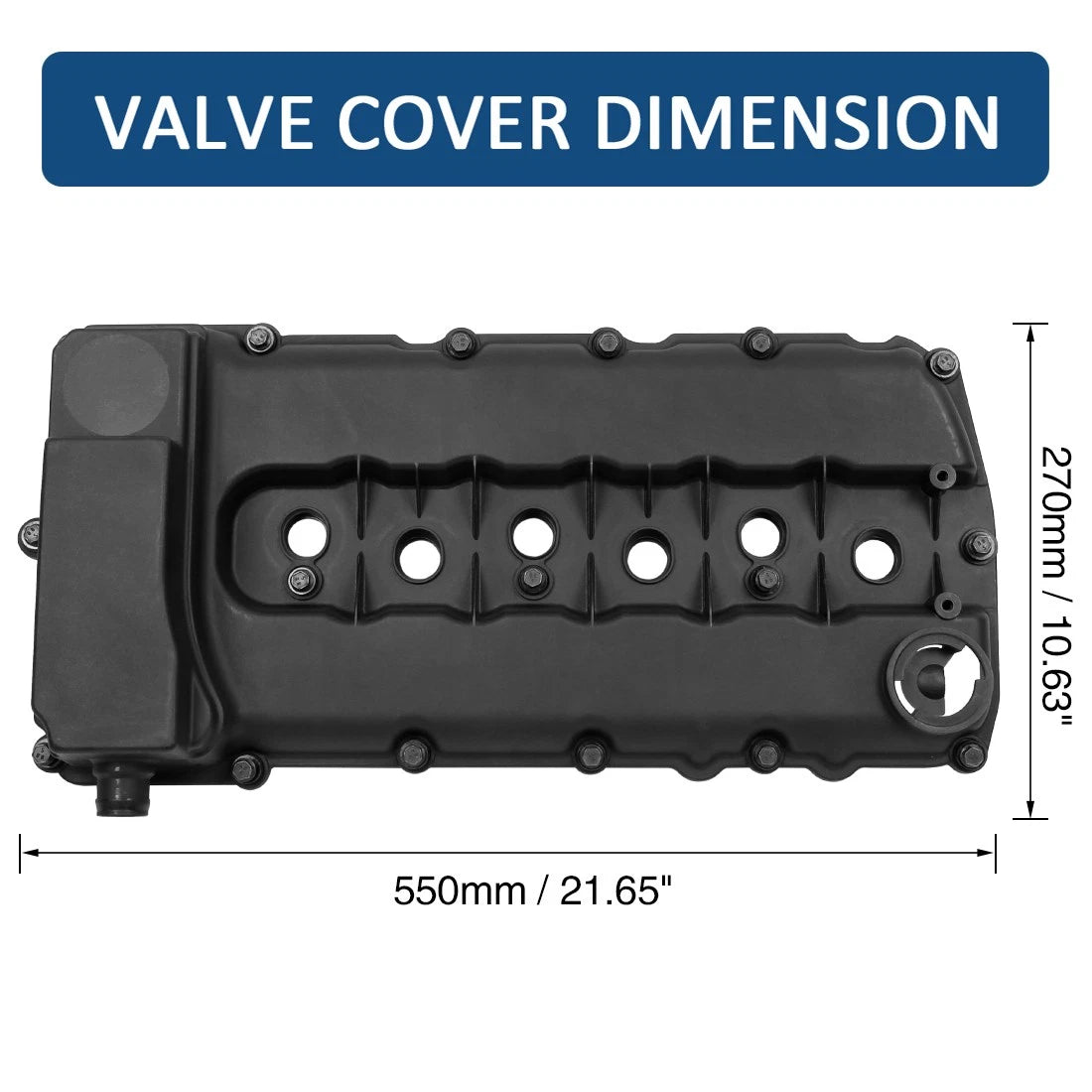 Engine Valve Cover for Volkswagen Touareg (2007–2017) 03H103429L
