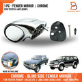 Chrome Blind Side Fender Mirror for Toyota Hilux Ute (88-96)