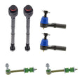 Set of 4 Mevotech Supreme Tie Rod Ends & Sway Bar Links for Ram 3500