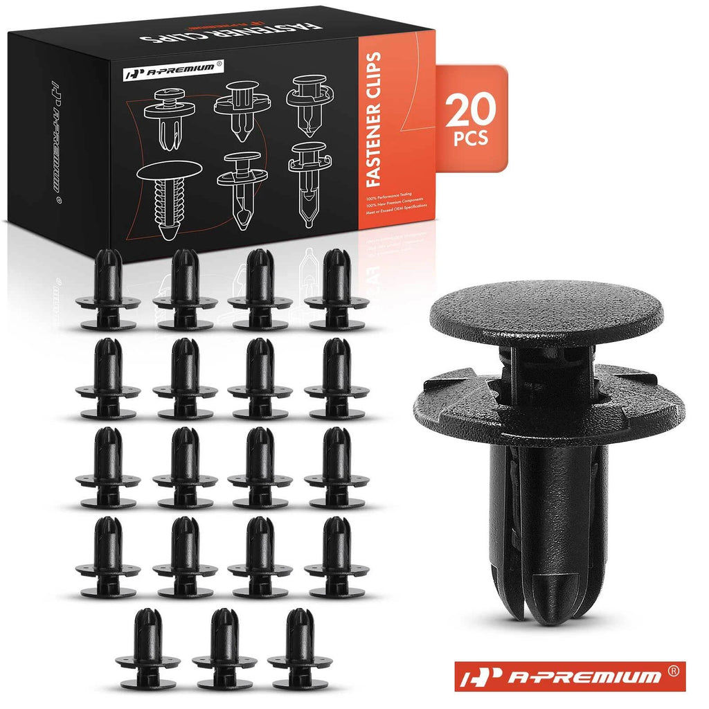20Pcs 8mm Nylon Bumper Cover Clips for Hyundai 