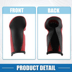 Gear Shift Lever Cover for Honda CR-V (2017–2022) Black Red Faux Leather