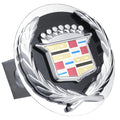 Black/Chrome Class II Trailer Hitch Plug - Officially Licensed for Cadillac