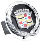 Black/Chrome Class II Trailer Hitch Plug - Officially Licensed for Cadillac