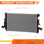 Aluminum Core Cooling Radiator for Chevrolet Volt (2016–2019) DPI-13588