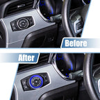 Set of 2 Headlight Volume Control Button Trim Covers for Ford Mustang 