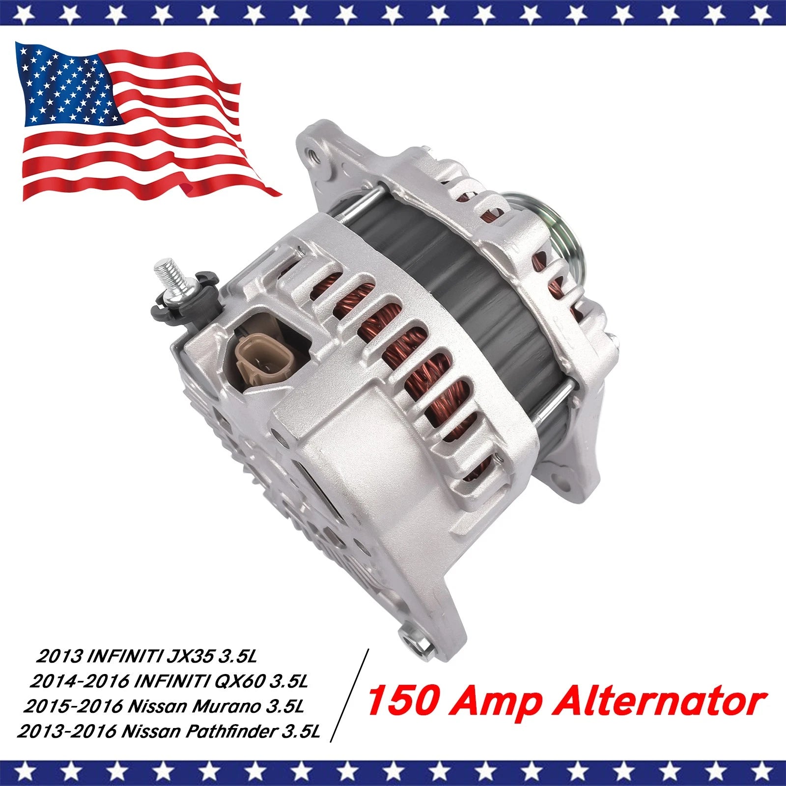 Alternator 150Amp for Nissan Murano Pathfinder (2013-2016)